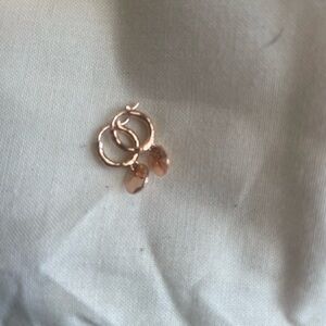Monica Vinader Siren muse mini huggie hoops in rose gold
